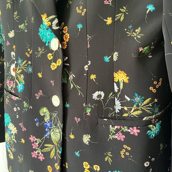 KANGSISTER Floral Pant Suit Black Multicoloured Separates Garden Party - Picture 3 of 16